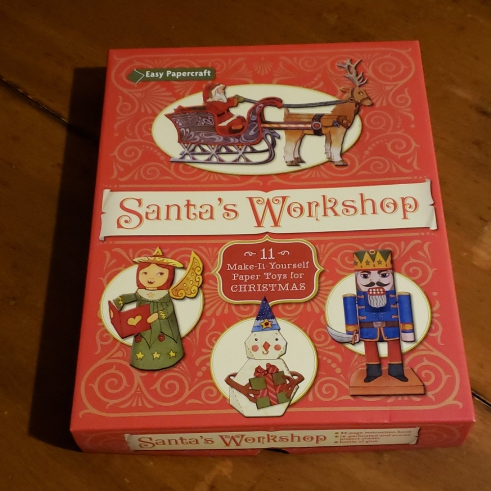New Santa's Workshop Papercraft Paper toys